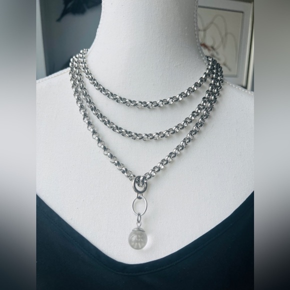 Style Eleven Jewelry - Custom 3 Tier Style Eleven Crystal Quartz BVG Inspirato Chain